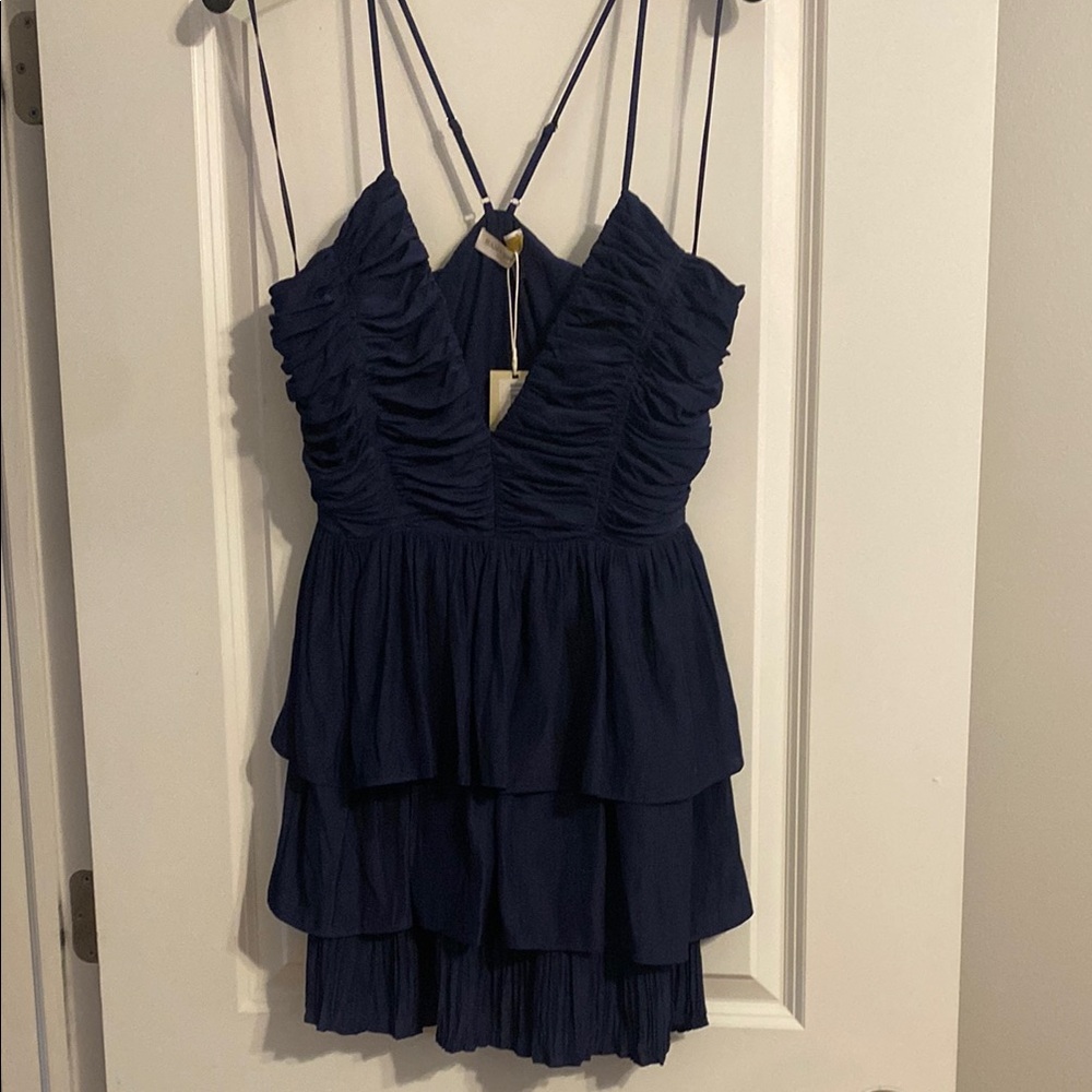 Ramy Brook Navy Layered Dress